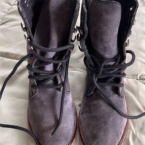 Free People Truemay Grey Suede and leather Women's Boots